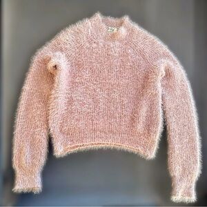 Hippe Rose Fluffy Sweater Rose size S